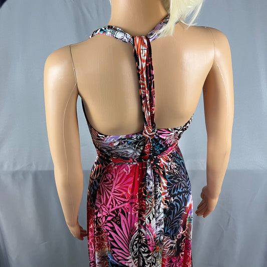 Vintage Nani Kai Dress MED Hawaii Flower Hawaii Asymmetric Boho Summer Y2K Artsy