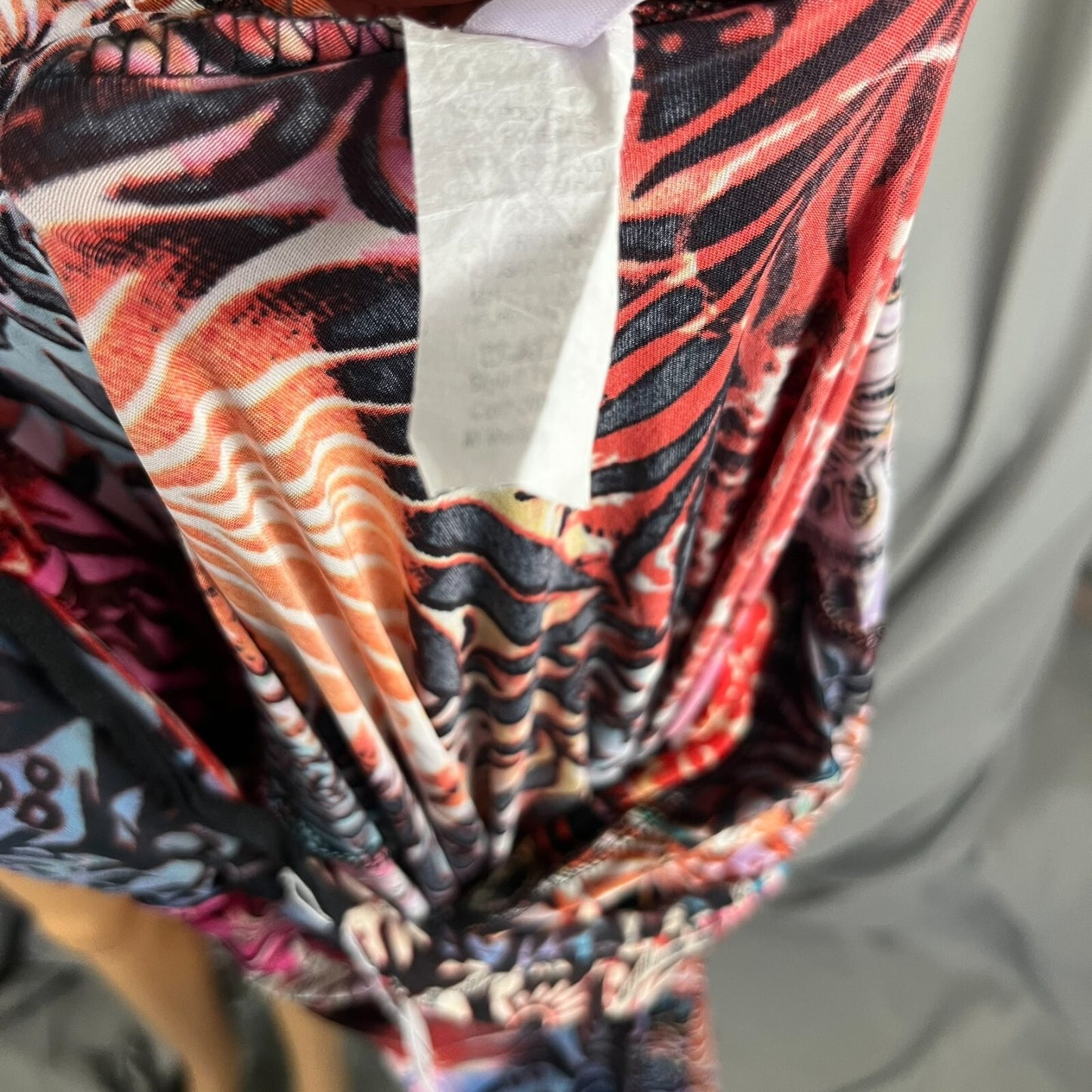 Vintage Nani Kai Dress MED Hawaii Flower Hawaii Asymmetric Boho Summer Y2K Artsy