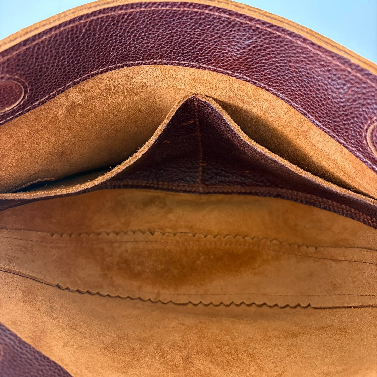 Portland Leather Goods Crossbody Bag Womens Medium Mahogany Pebbled Leather