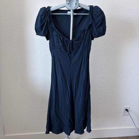 Aritzia Sunday Best Letti Dress Blue Size Small Women Milkmaid Prairie Cottage