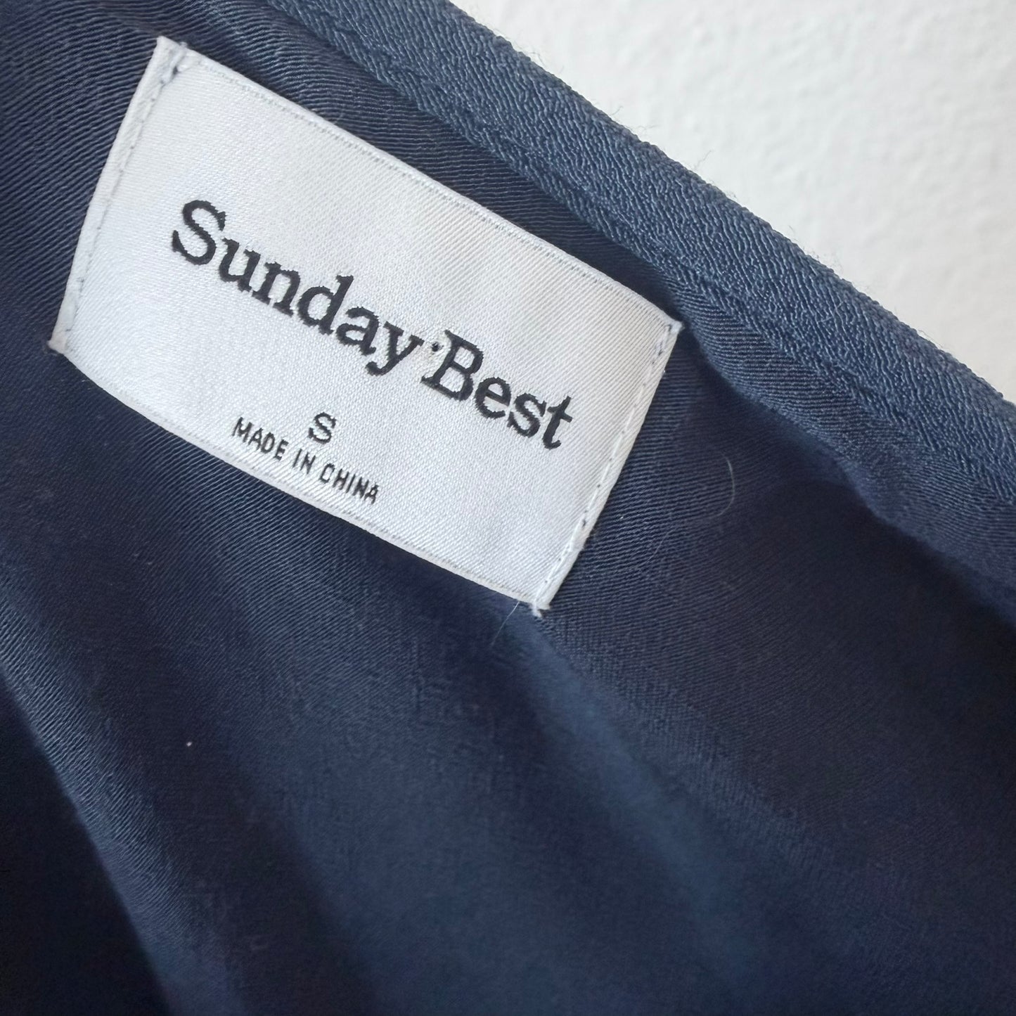 Aritzia Sunday Best Letti Dress Blue Size Small Women Milkmaid Prairie Cottage
