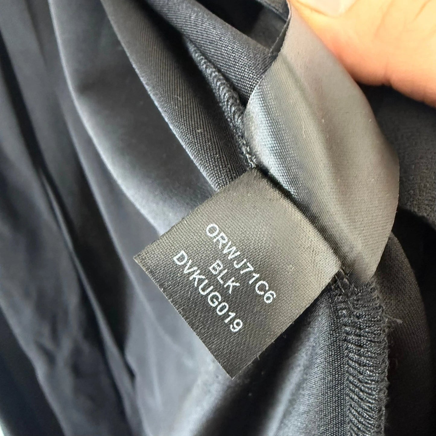 Donna Karan New York Black Wrap Dress Women's M – Long Sleeve Jersey Tie Waist